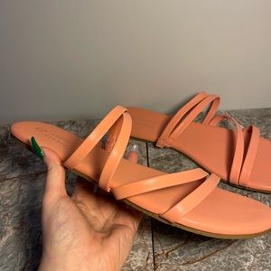 LC Lauren Conrad Orange Sandals Women Size 11